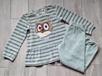 ✿ M116 - Woody pyjama in velours thema Uil, Nacht- of Onderkleding, Meisje, Ophalen of Verzenden, Zo goed als nieuw