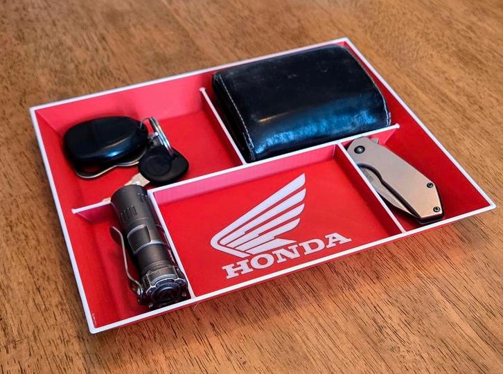 Unieke Honda organiser bakje materiaal sleutels schaaltje, Motos, Tuning & Styling, Enlèvement ou Envoi