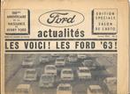 FORD 1963, Livres, Autos | Brochures & Magazines, Utilisé, Enlèvement ou Envoi, Ford