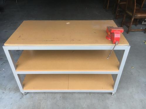 Werkbank zonder bankschroef ( werkplaatskarren ), Doe-het-zelf en Bouw, Werkbanken, Bankschroef, Ophalen