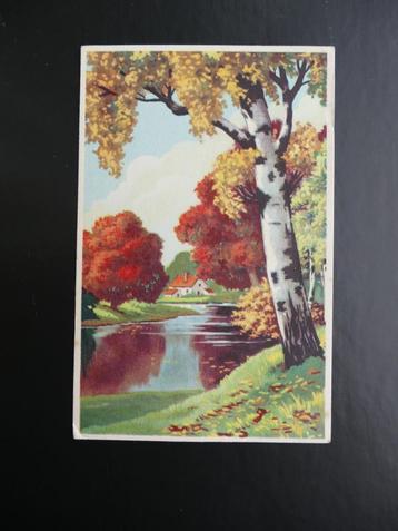 Postkaart Herfst Landschap beschikbaar voor biedingen