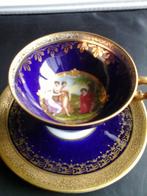 Cinque koffiekop van Boheems porselein uit de jaren 1900, Ophalen of Verzenden, Gebruikt, Porselein, Kop en/of schotel