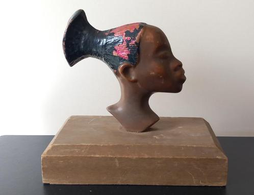 Afrikaans bronzen beeld, Antiek en Kunst, Kunst | Niet-Westerse kunst, Ophalen of Verzenden