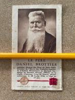 BP FRANSE PATER DANIEL BROTTIER MET RELIKWIE 1876 EN +1936, Ophalen of Verzenden, Bidprentje