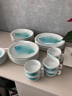 Vintage servies voor 10 personen in porselein, Enlèvement