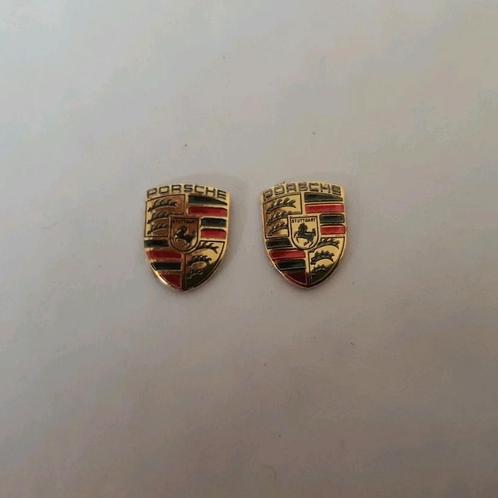 Porsche sleutel logos > +- 12 mm x 9 mm, Auto-onderdelen, Klein materiaal, Porsche, Nieuw, Ophalen of Verzenden