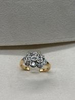 18 karaat bicolour ring 750 gestempeld, Antiek en Kunst, Ophalen, Goud