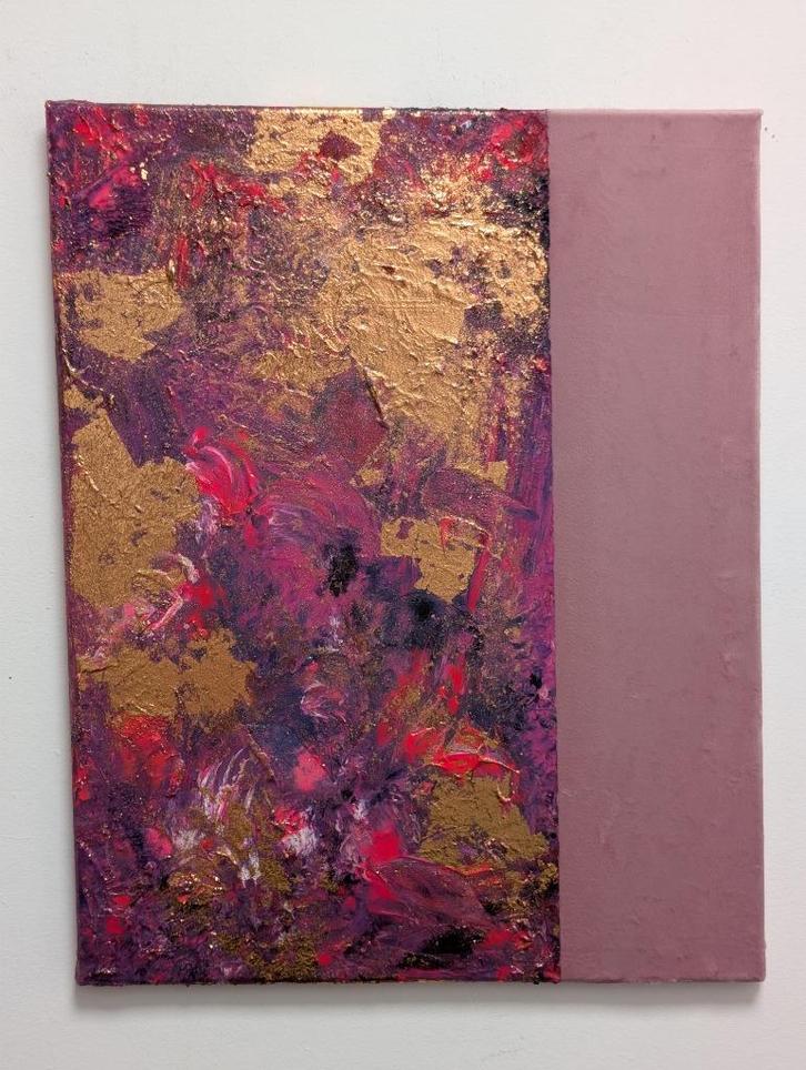 Velvet Fuchsia (Nr.1), Antiek en Kunst, Kunst | Schilderijen | Abstract, Ophalen of Verzenden