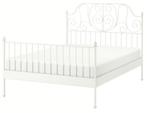 Bed met prinsessenuitstraling voor meisjesslaapkamer, Huis en Inrichting, Slaapkamer | Bedden, Ophalen, Gebruikt, Wit, 140 cm