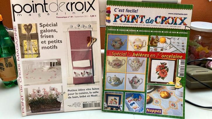 Tijdschriften borduren, Hobby en Vrije tijd, Borduren en Borduurmachines, Gebruikt, Patroon, Handborduren, Ophalen of Verzenden