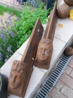 Haardvuur open haard  hout drager antiek, Huis en Inrichting, Haarden, Ophalen, Gebruikt, Houthaard
