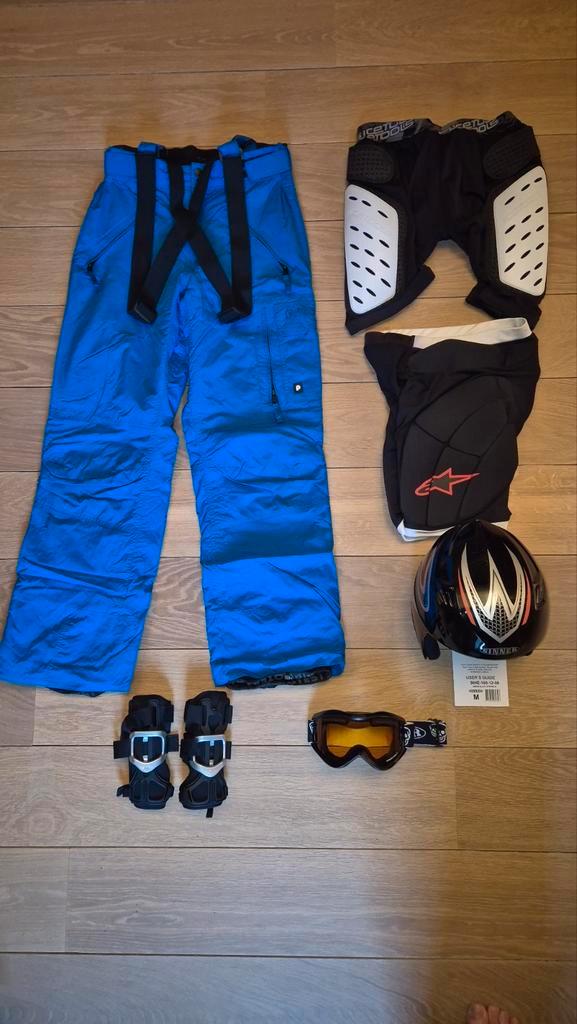 Volledige ski/snowboard outfit incl helm, Kleding | Heren, Wintersportkleding, Broek, Ophalen of Verzenden