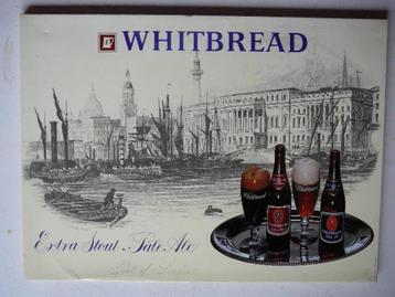 Whitbread extra stout pale ale oud reclamebord 