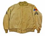 WW2 US army reinforced tanker jacket 1st armored division, Verzamelen, Militaria | Tweede Wereldoorlog, Verzenden, Landmacht, Kleding of Schoenen