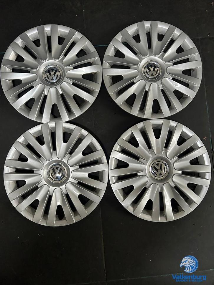 ORIGINELE VW Golf 6 5K wieldoppen 15 inch, Auto diversen, Wieldoppen, Gebruikt, Verzenden
