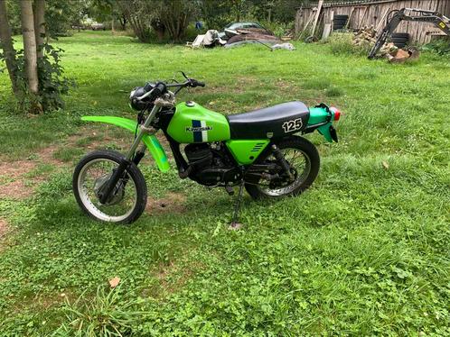 Kawasaki 125cc 2-takt bwjr 1981 met NL kenteken, Motoren, Motoren | Oldtimers, 1 cilinder, Ophalen