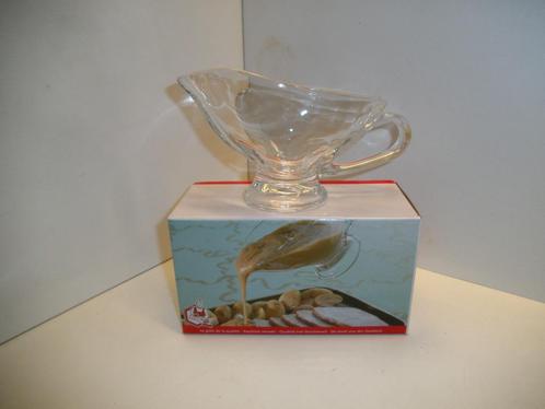 Glazen sausschenkkannetje, Huis en Inrichting, Keuken | Servies, Nieuw, Overige typen, Overige stijlen, Glas, Ophalen of Verzenden