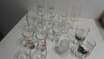 Verschillende kleine glaasjes allerlei 15 stuks, Verzamelen, Ophalen, Zo goed als nieuw