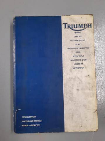 Triumph service manual + werkplaatshandboek beschikbaar voor biedingen