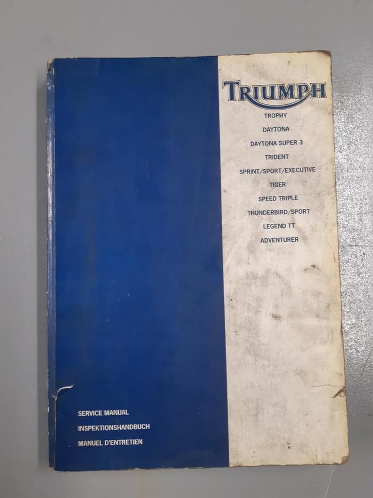Triumph service manual + werkplaatshandboek, Motoren, Handleidingen en Instructieboekjes, Triumph, Ophalen of Verzenden