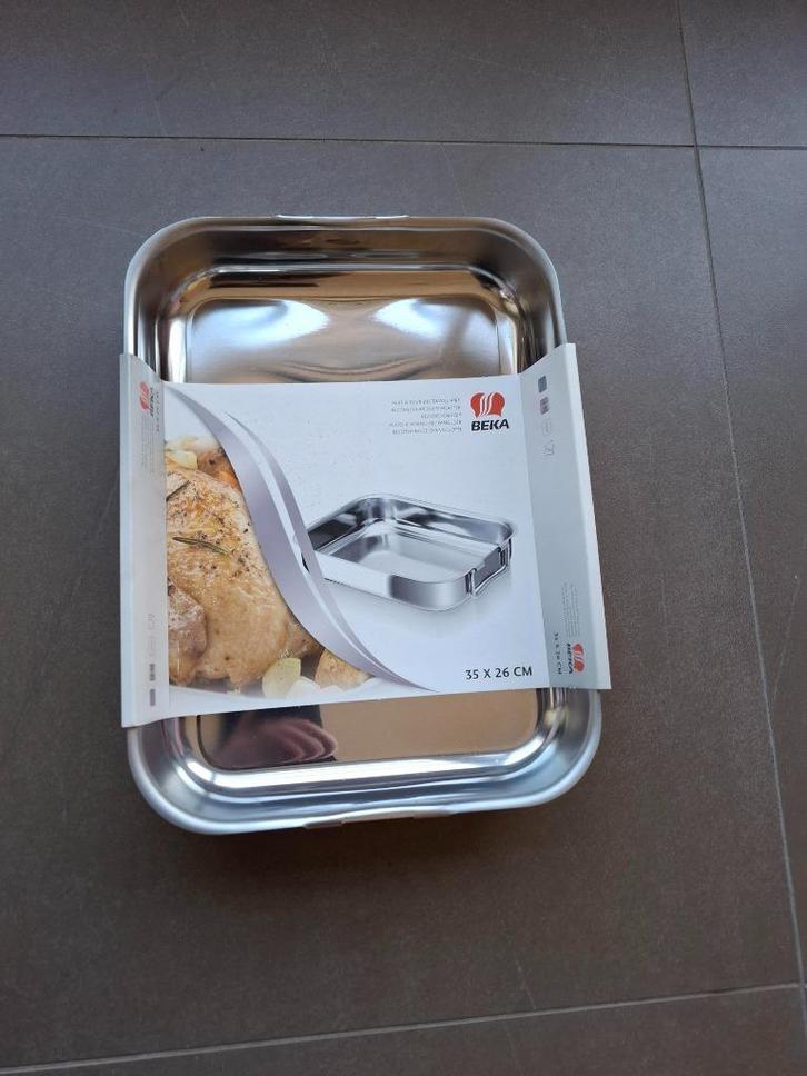 Nieuwe inox ovenschotel, Huis en Inrichting, Keuken | Potten en Pannen, Nieuw, Overige typen, Inox, Ophalen of Verzenden