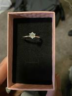 Moissanite Engagement Diamant Ring, Handtassen en Accessoires, Ringen, Ophalen, Nieuw, Dame, Zilver