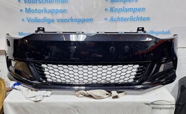 6R0807221 GTI Voorbumper VW Polo 6R ORIGINEEL +gril&mistlamp, Auto-onderdelen, Carrosserie, Bumper, Volkswagen, Voor, Gebruikt