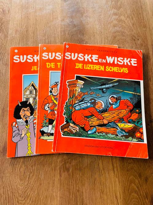 Lot de 3  Suske en Wiske, Collections, Personnages de BD, Utilisé, Livre ou Jeu, Bob et Bobette, Enlèvement ou Envoi