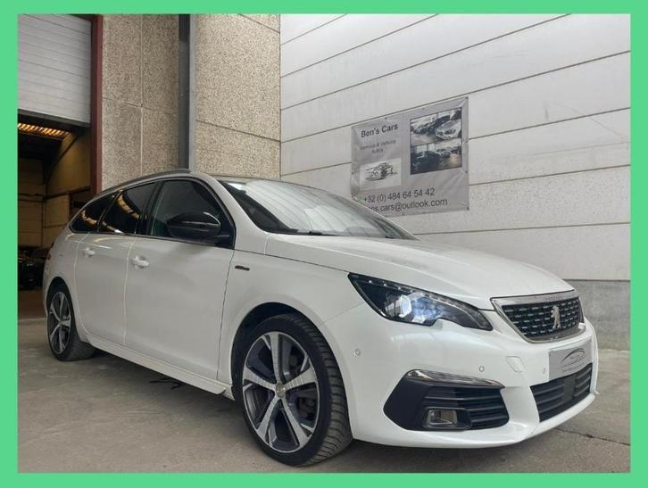 Peugeot 308 SW 1.2 GT-LINE Automaat *Leder/GPS/Pano.Dak*, Auto's, Peugeot, Bedrijf, Te koop, ABS, Achteruitrijcamera, Airbags