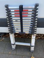 Uitschuifbare ladder, Doe-het-zelf en Bouw, Ophalen, Gebruikt, Ladder, Opvouwbaar of Inschuifbaar