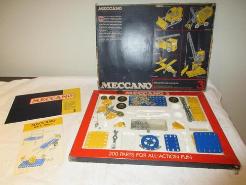 MECCANO vintage speelgoed doos nr. 3, Antiek en Kunst, Antiek | Speelgoed, Ophalen