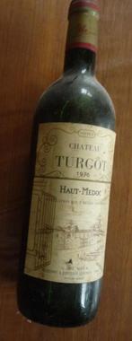 Bouteille de vin Château Turgot 1976, Collections, Vins, France, Enlèvement ou Envoi, Vin rouge