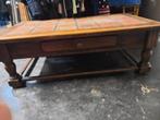 Zware massieve houten salontafel, Huis en Inrichting, Tafels | Salontafels, Ophalen, Gebruikt