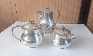 oud WISKEMANN zilver koffiestel art deco beschikbaar voor biedingen