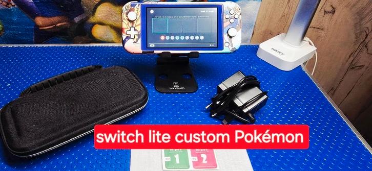 console nintendo switch lite : custom pokemon + garantie, Consoles de jeu & Jeux vidéo, Jeux | Nintendo Switch, Comme neuf, Enlèvement ou Envoi