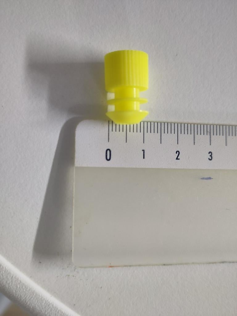 2500 bouchons jaunes pour tubes à essai — laboratoire, Articles professionnels, Articles professionnels Autre, Enlèvement ou Envoi
