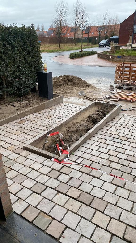 Platines Kandla white  14/14/3-5cm., Jardin & Terrasse, Terrasses, Enlèvement