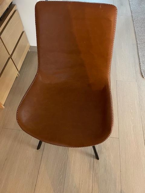 lederen stoel, Huis en Inrichting, Stoelen, Ophalen