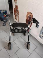 Tribune déambulateur avec 4 roues,2 freins,assise, Enlèvement, Pliable