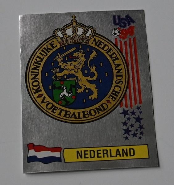 Panini / USA ' 94 / Embleem Nederland, Ophalen of Verzenden, Gebruikt, Poster, Plaatje of Sticker