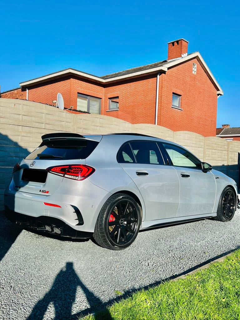 Mercedes-Benz A200d (A45s AMG)(full opties)(heel proper), Auto's, Mercedes-Benz, Automaat, Leder, Bruin, 5 deurs