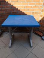 Een tuintafeltje vierkant kleur licht blauw en licht grijs, Tuin en Terras, Ophalen, Vierkant