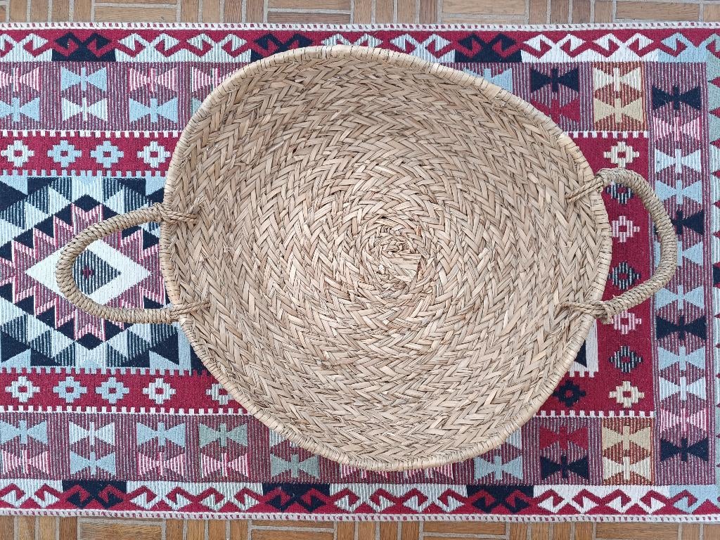 Magnifique panier en osier à vendre, Maison & Meubles, Osier, Rond, Comme neuf, Enlèvement