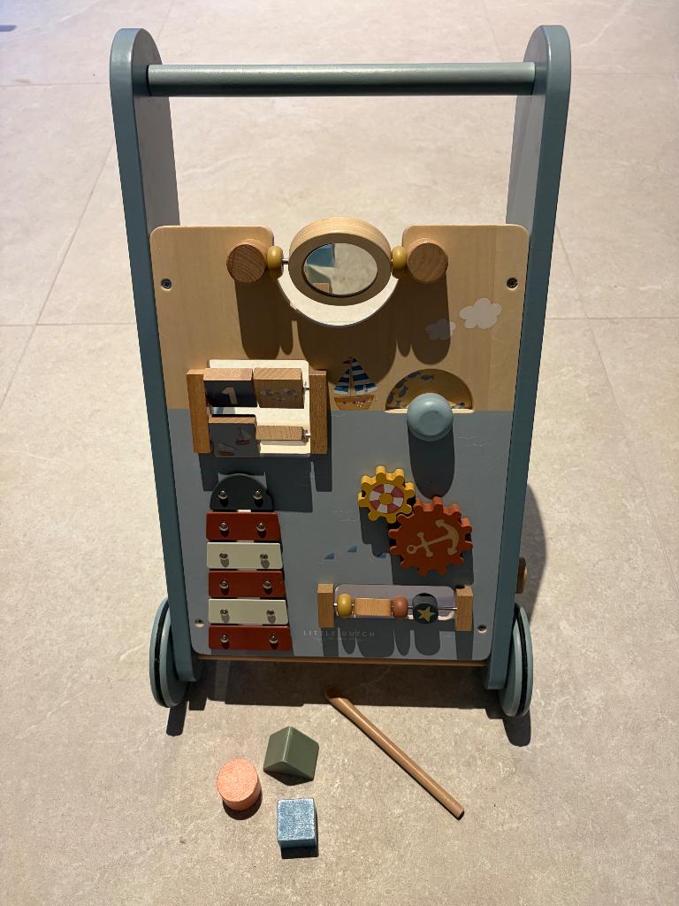 Loopwagentje sailor - little dutch, Ophalen, Zo goed als nieuw, Rij- of Hobbelspeelgoed