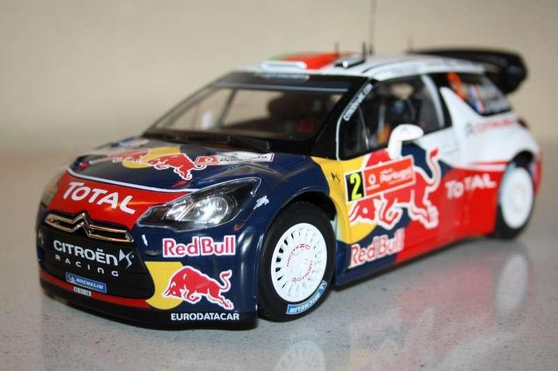 1:18 Norev Citroen DS3 WRC 2011 Ogier rally Portugal 2011., Hobby en Vrije tijd, Modelauto's | 1:18, Ophalen of Verzenden, Zo goed als nieuw