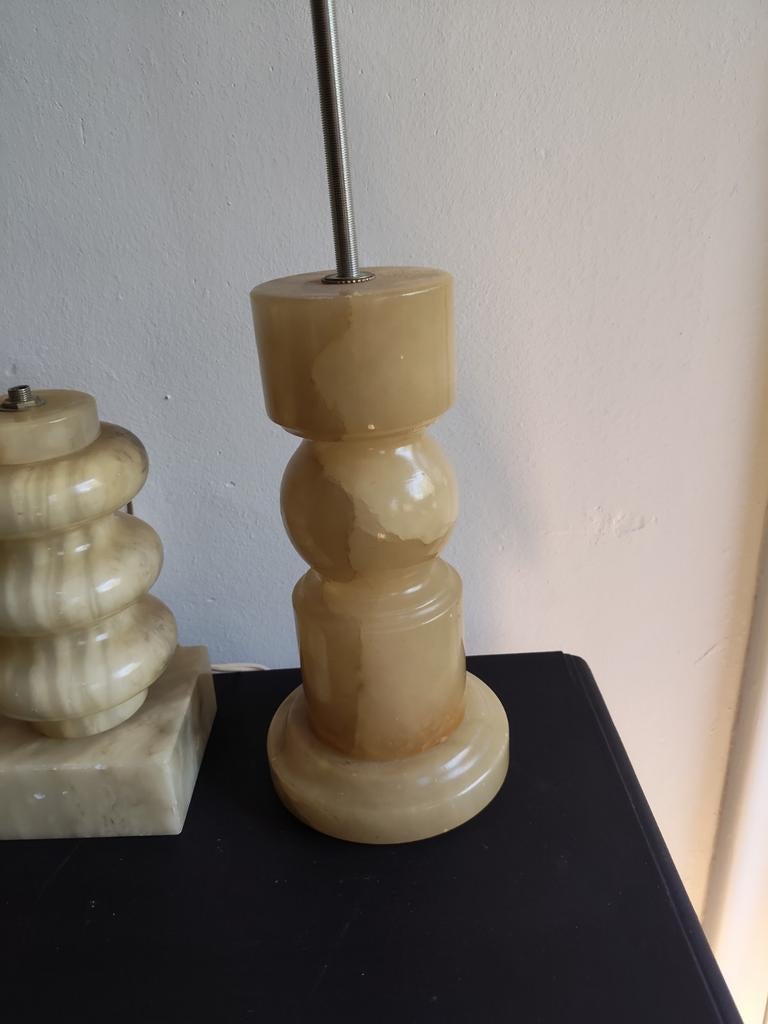 Albasten lampenvoet, Antiek en Kunst, Ophalen