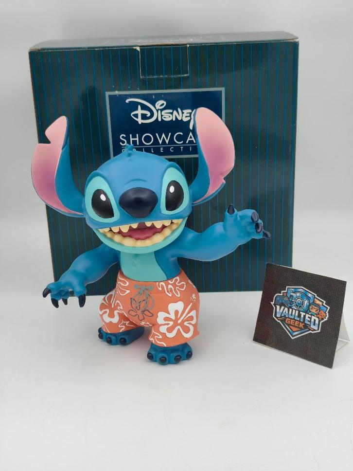 Disney Stitch Enesco Showcase Figuur Met Doos, Verzamelen, Disney, Zo goed als nieuw, Beeldje of Figuurtje, Overige figuren, Ophalen of Verzenden