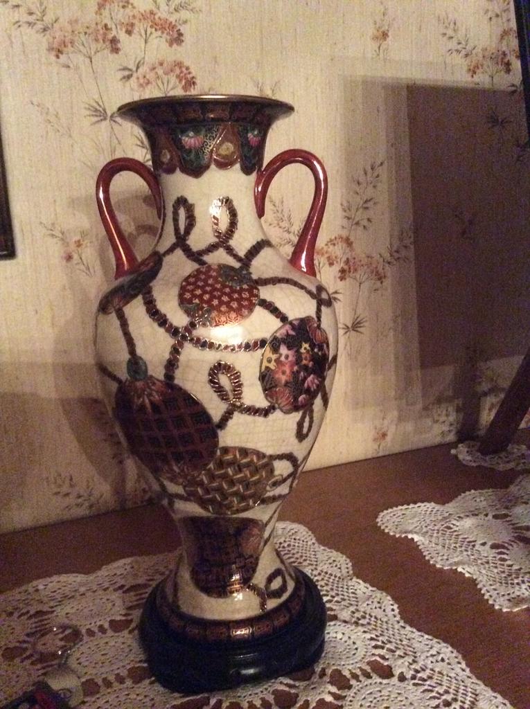 Lampe Vase Fleurs Bouquet, Argentée