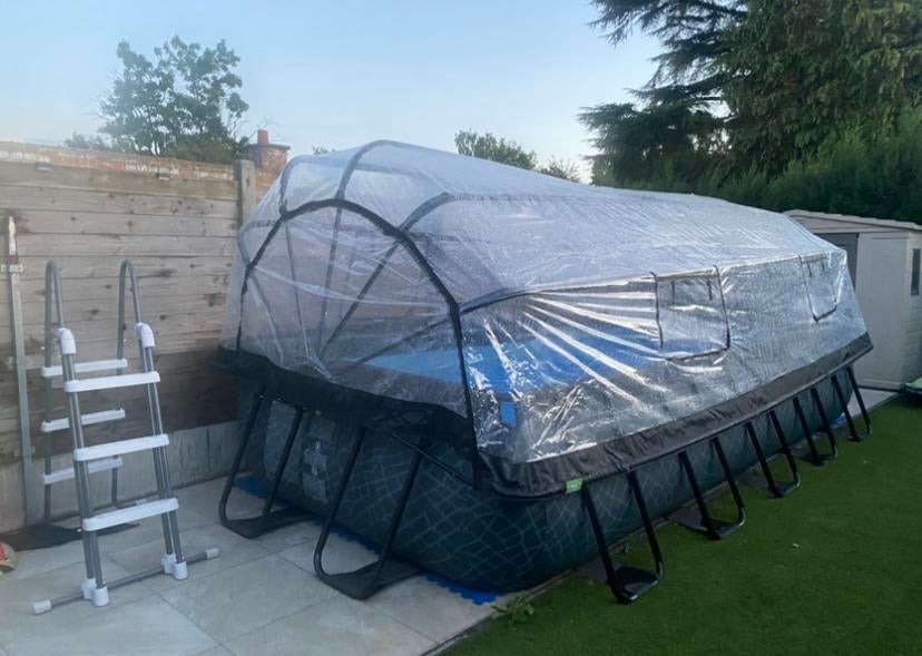 Exit zwembad met overkapping 5,4x2,5x1m, Ophalen, Gebruikt