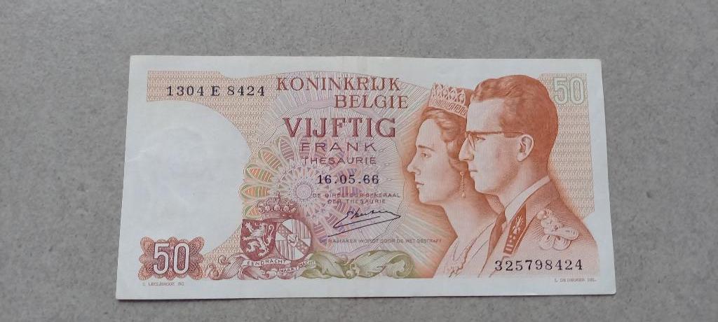 Billet 50 Francs 1966 neuf, Ophalen